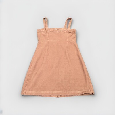 Corduroy Overall Dress Junior Large Wmns S Jumper Button Front Dusty Rose Pink | eBay Corduroy Overall Dress Junior Large Wmns S Jumper Button Front Dusty Rose Pink | eBay