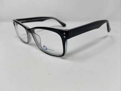 Modern Eyeglasses Frames IDEA 56-19-145 Black/Crystal Full  display picture 2