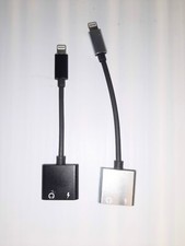 2PK Unbranded iPhone Adapter Dual AUX  Charger Adapter