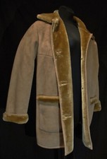 WASCHBAR Pelzmantel EXTRA LEICHT Lamm Pelz Leder Imitat Jacke warm Mantel Plüsch