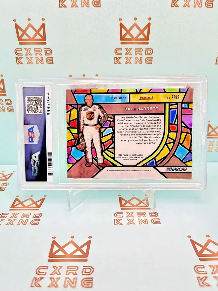 Dale Jarrett - Vitral Prizm 2021 NASCAR #SG18 - PSA gema como nueva 10 - POP 2 Foto 2 de 2