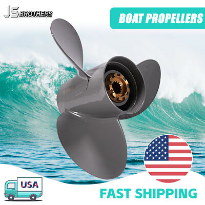 13 1/4x17 Outboard Boat Propeller fit Honda Engines 60-130 Hp 15 Spline Tooth RH