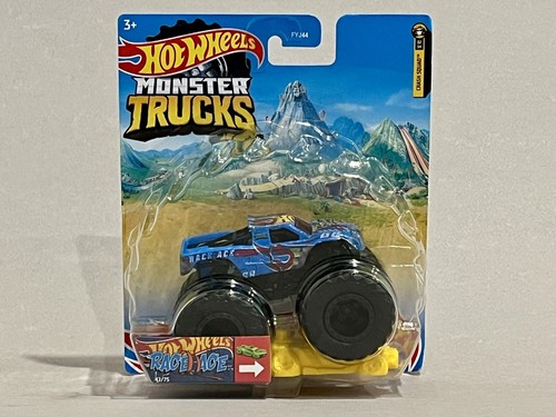 Mattel Hot Wheels Monster Trucks Crash Squad 1:64 Diecast Race Ace Truck SEALED