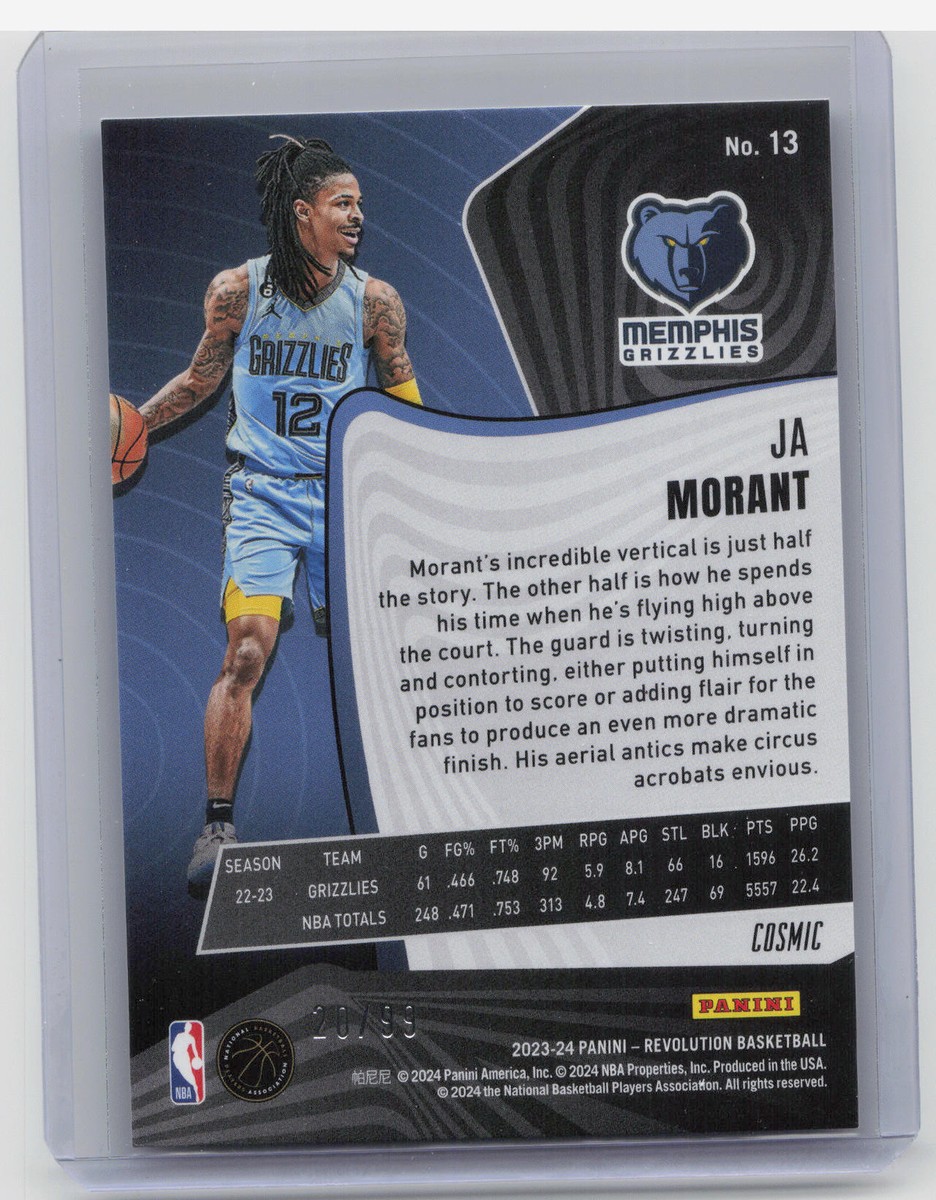 2023-24 Panini Revolution #13 Ja Morant Cosmic #/99 | eBay 2023-24 Panini Revolution #13 Ja Morant Cosmic #/99 | eBay