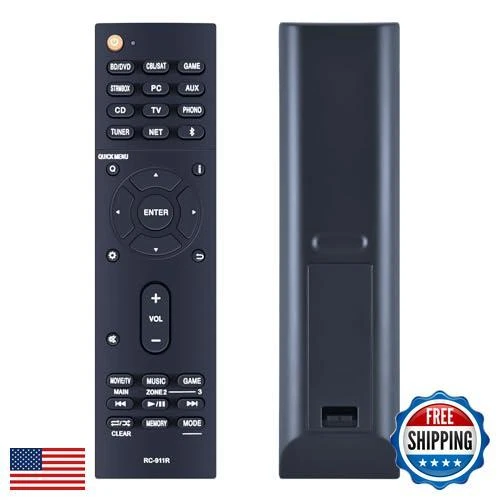 PZL New RC-911R Remote Control Replacement for Onkyo AV Receiver TX-NR555 TX-