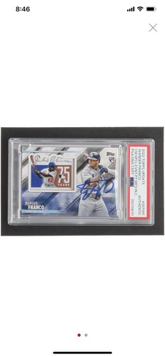 Wander Franco Signed 2022 Topps Update Special Event Patches #SEPWF RC PSA Auth. - 第 1/2 張圖片