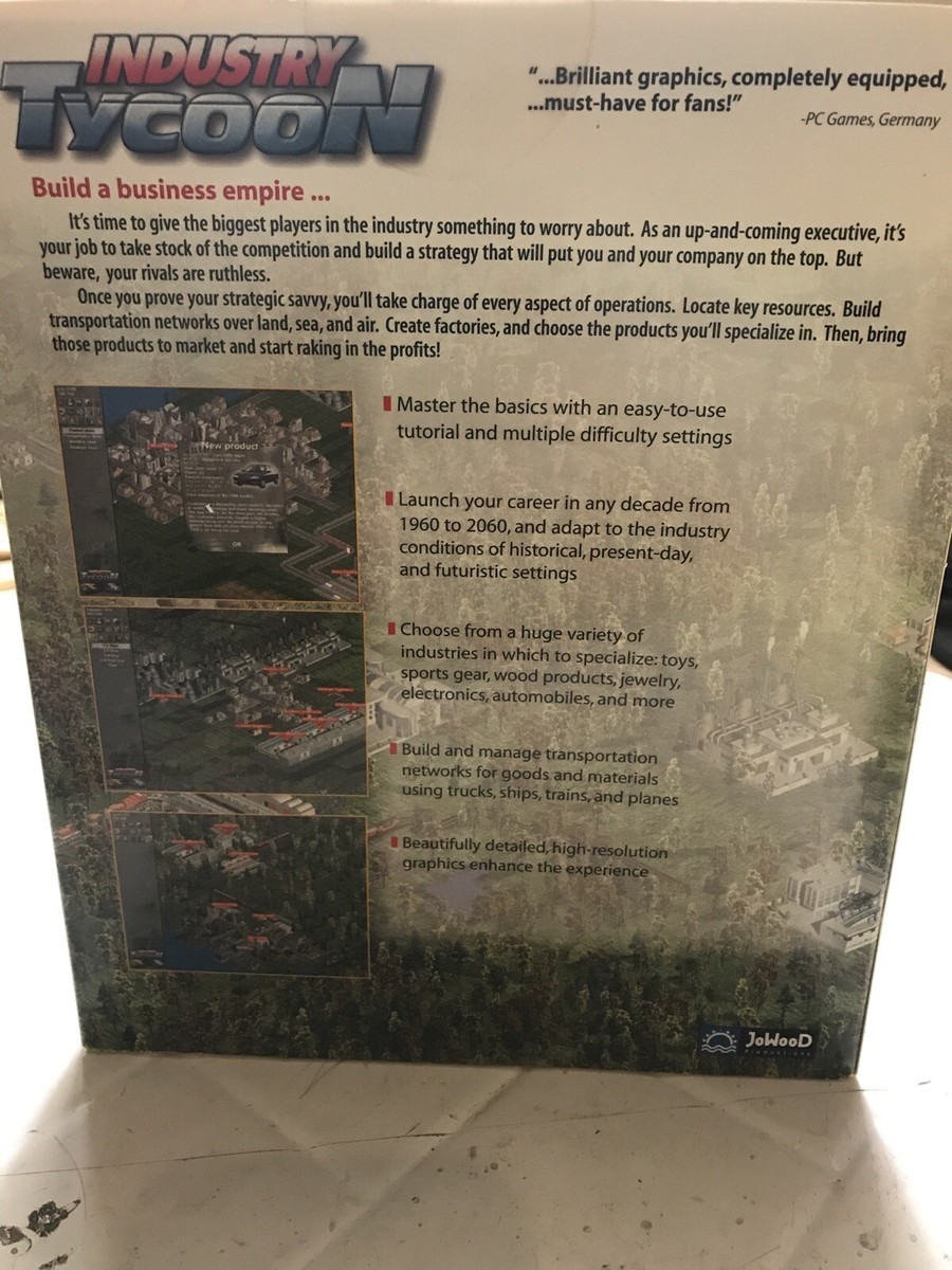 Industry Tycoon Computer Game 2001 | eBay UK