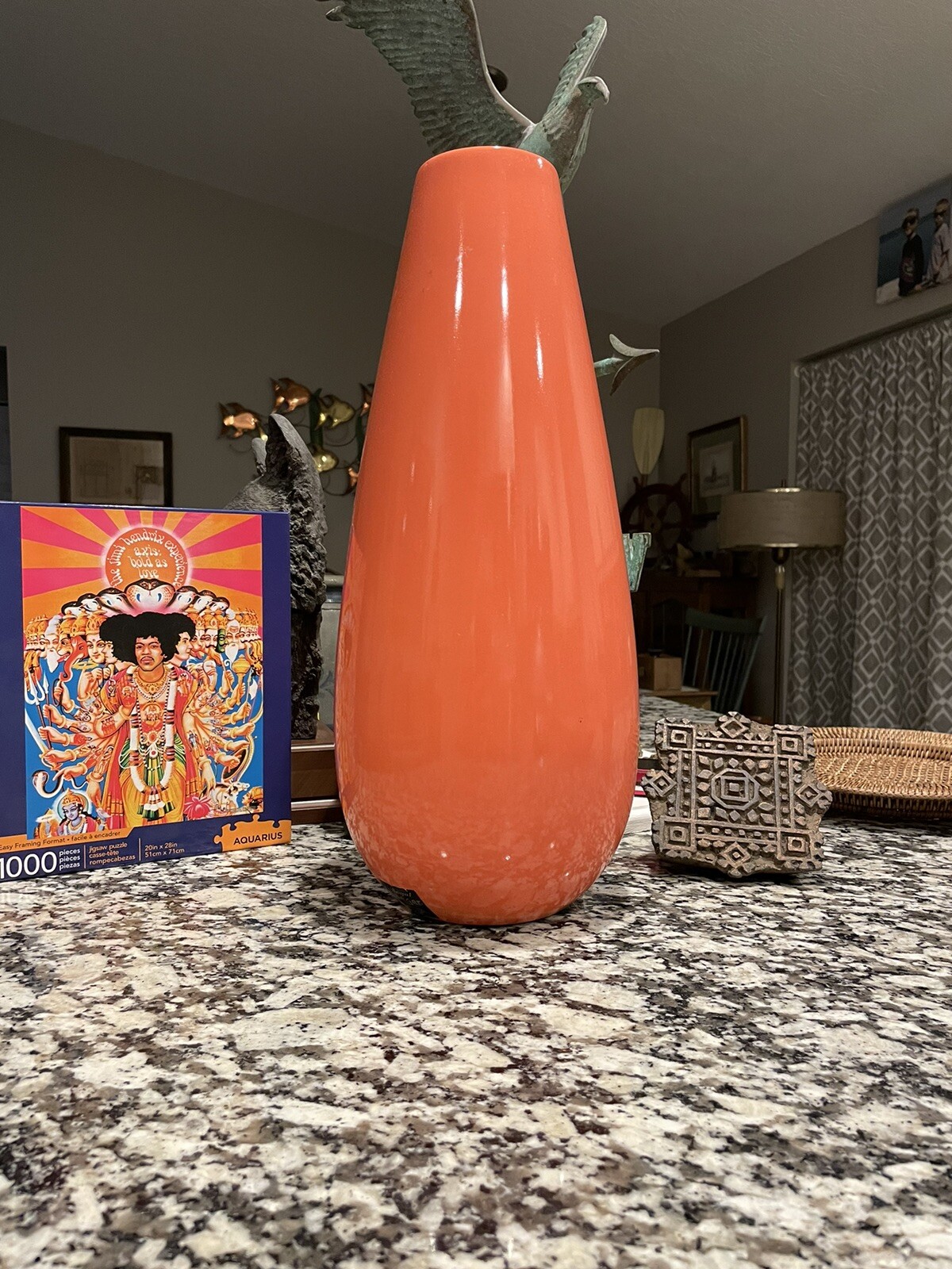 MCM Royal Heager Pottery Orange Rare Royal Heager Orange Mid Century Vase eBay
