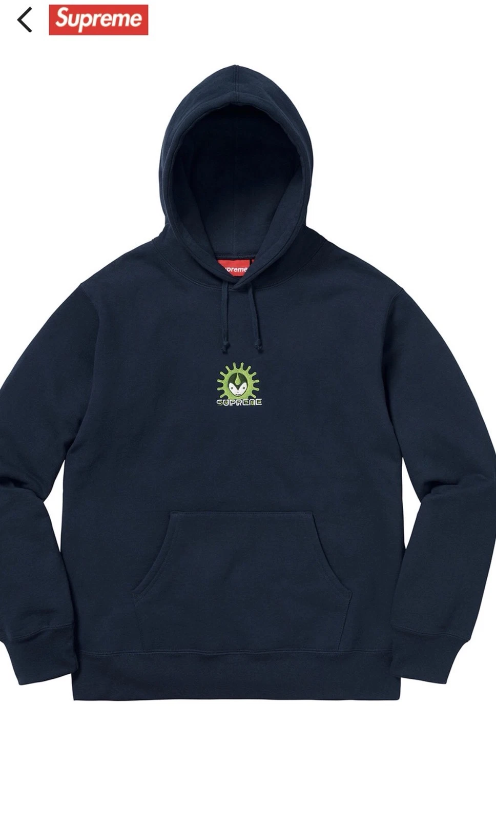 Sweat shirt vampire à capuche suprême boîte marine logo BOGO *COMMANDE CONFIRMÉE*
