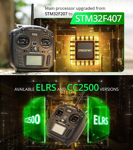 RADIOMASTER TX12 MK II 2.4G 16CH Radio Controller ELRS OpenTX RC Transmitter - Picture 8 of 30
