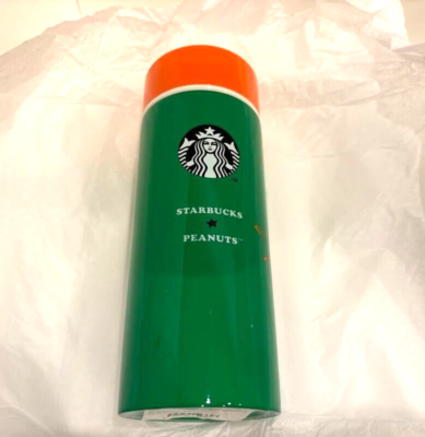 Starbucks PEANUTS Snoopy Stainless Steel Bottle Green Exclusive