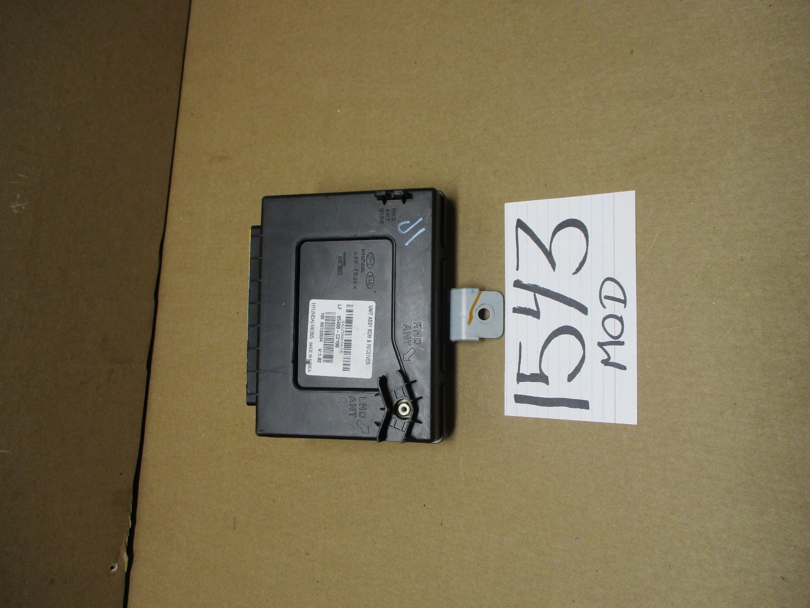 2015 2016 Hyundai Sonata Body Control Module Computer #1543-MOD 