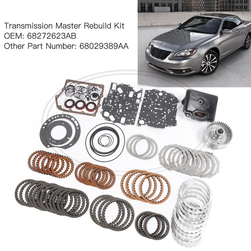 62TE Auto Transmission Master Rebuild Kit Seal For VW Chrysler 200 Dodge Journey - Изображение 4 из 4