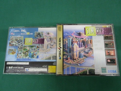 Sega Saturn Sim City 2000. included spine card & icon list. *JAPAN GAME* 15434 - Picture 2 of 12