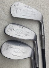 VTG MacGregor Duralite 4, 6, 9 Irons, Mashie, Niblick RH Mac-Oid Leather Wraps