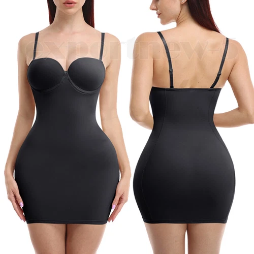 Damen Ganzkörper Slip Nahtlos Schlankmacher Bauch Kontrolle Slip Unterkleid Pulsgröße - Bild 25 von 38
