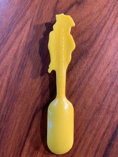 Cucchiaio in plastica giallo Hot Dan spargi senape francese - Foto 2 di 2