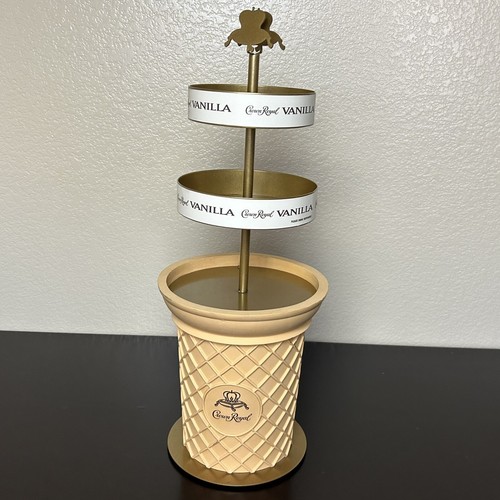 Rare Crown Royal Vanilla Whiskey Ice Cream Cone Store Display For Mini Shots 23” - Picture 4 of 22