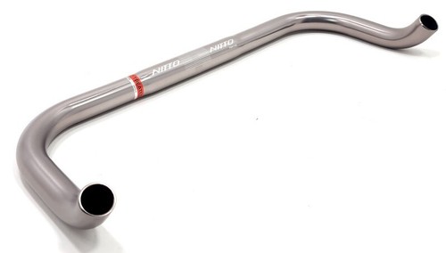 Nitto Pursuit Bullhorn Handlebar 26mm x 400mm,160mm Reach, Aluminum Gunmetal