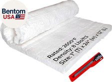 Ceramic Fiber Blanket - 8LB 2600F - 1" X 12" X 24" - High Temperature Insulation