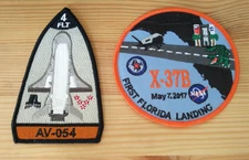 USAF NRO Atlas V  X-37B OTV Mission Launch & Landing Patch Set - 2pcs.