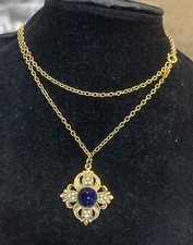 Collar Cadena Lapislázuli Colección Vienesa Avon Años 70 Vintage
