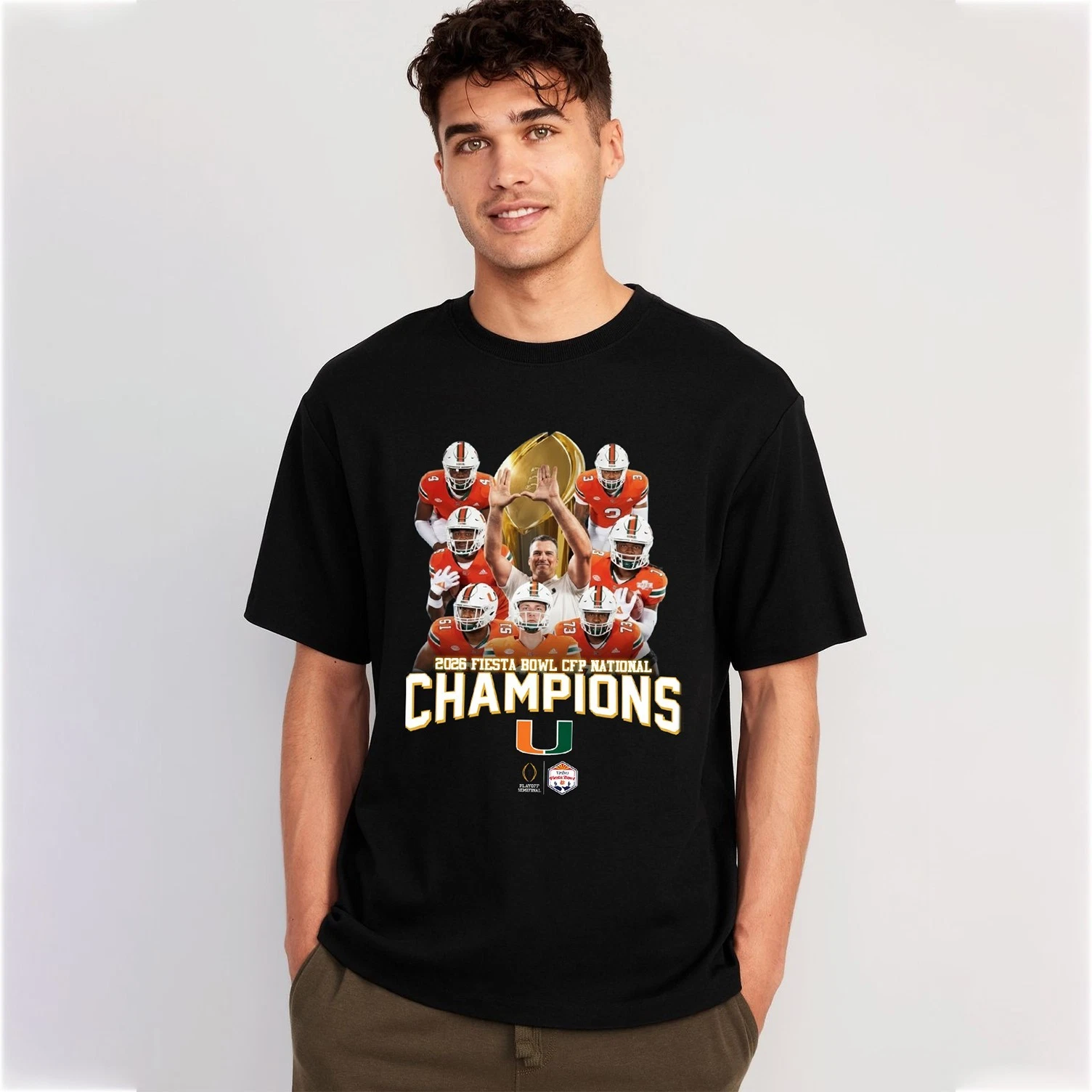Miami Hurricanes 2026 Fiesta Bowl Champions T-Shirt
