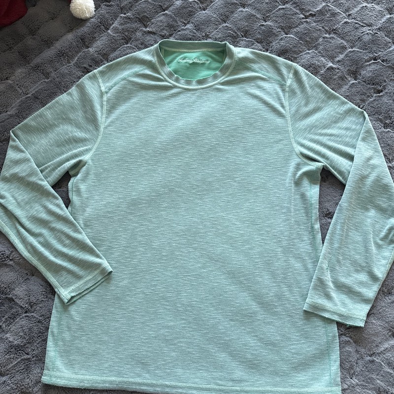 Tommy Bahama Pullover Large Green Distressed Men’s Lightweight Pima Cotton