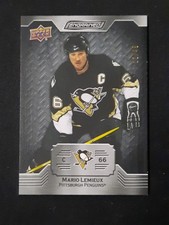 2023-24 Upper Deck Engrained Ebony Mario Lemieux /49 #72 Pittsburgh Penguins