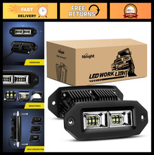 40W LED Flood Work Light Pods - Off Road Backup Fog Lamps for Jeep, ATV, UTV, Tr