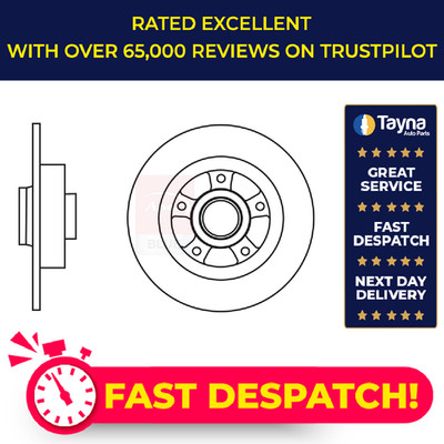 2x Brake Discs Pair Solid fits RENAULT GRAND SCENIC Mk3 1.9D Rear 2009 on 274mm
