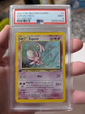 PSA 9 Espeon Holo 1st Edition Neo Discovery Pokemon Card (Swirl)  on eBay
