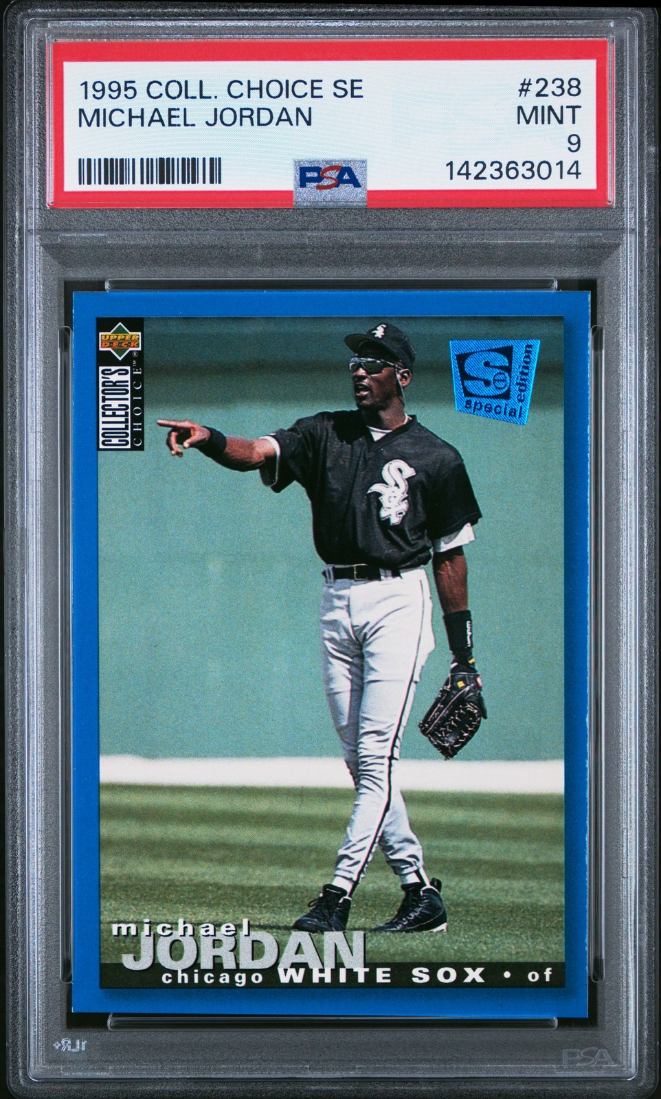 1995 COLLECTOR'S CHOICE SE #238 MICHAEL JORDAN PSA 9