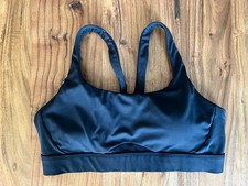 Athleta Interval Sports Bra A-C Black Size Large Pre-owned - Excellent Condtion