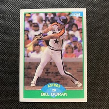 1989 Score Baseball Card Bill Doran Houston Astros #21