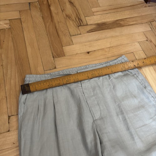 Rubinacci LH Napoli Linen Trousers Pants Made In Italy Luxury Size 50 - Picture 11 of 13