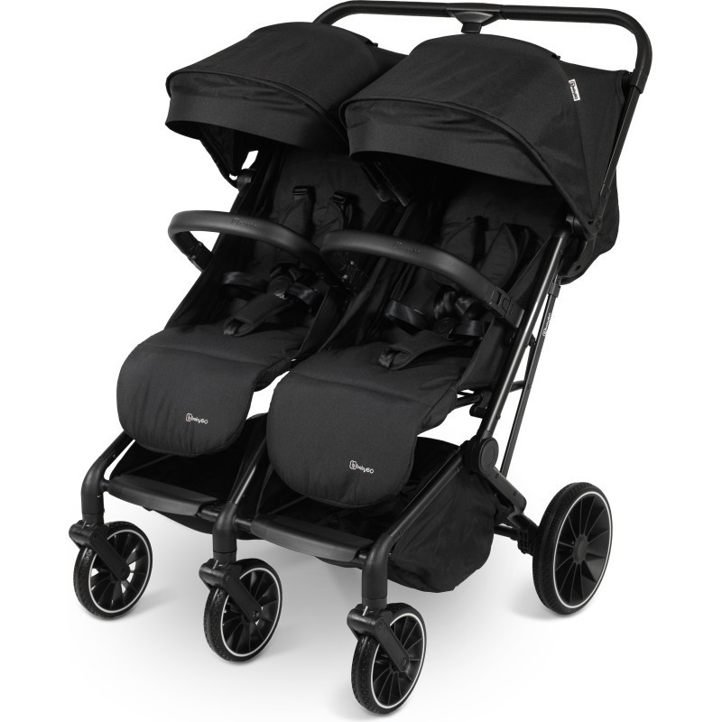 Passeggino per due fratelli GoTwice, 78 x 75 x 106 cm, nero - B