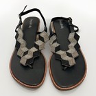 Long Tall Sally LTS Strappy Beaded Sandals Flats Womens Size US 14 UK 12 EURO 46 — photo 2