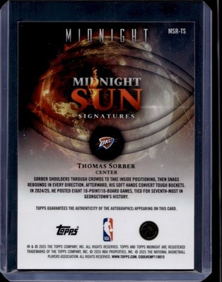 2025-26 Topps Midnight Sun Rookie Signatures Winter Solstice 2025-26 Topps Midnight Sun Rookie Signatures Winter Solstice