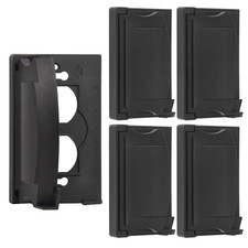 5 Pack Outdoor Duplex Outlet Cover Weatherproof Auto Closing Black UL Listed