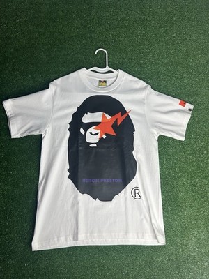 A Bape x Heron Preston graphic tee