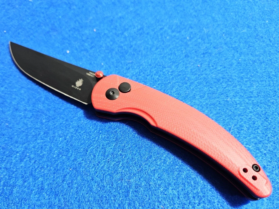 Kizer перец чили EDC карманный нож красный G10 ручки 154 см стали новый без коробки - Изображение 3 из 4