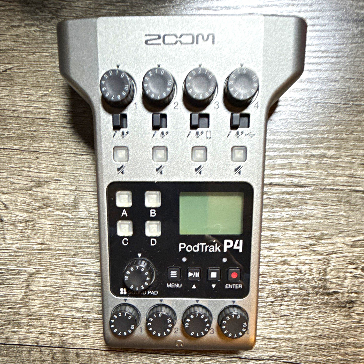 Zoom PodTrak P4 Portable Multitrack Podcast Recorder, 4 Mic Inputs, USB-C