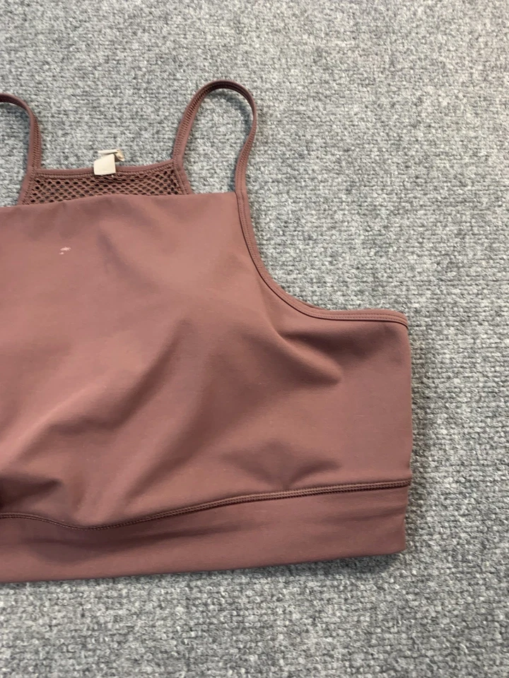 Sujetador deportivo Vuori para mujer grande púrpura correa ciruela malla activa Foto 4 de 4