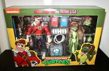NECA TMNT Teenage Mutant Ninja Turtles  Cartoon  Dirk Savage & Mona Lisa 2-Pack