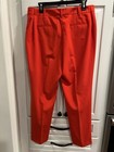 Chaus New York Red Pants Faux Front Pockets Belt Loops Size 14 — photo 5