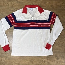 Osh kosh B’gosh Vintage Polo Shirt Youth M 12-14 USA Made 90’s Red White Blue