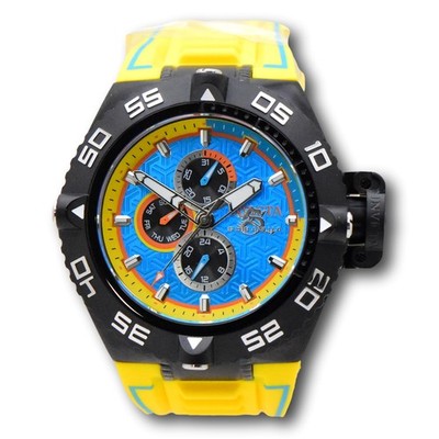 Invicta Subaqua Noma IV Men's 50mm Blue & Yellow Day Date Quartz