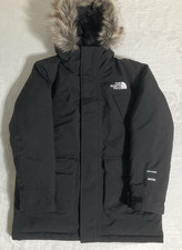 The North Face 600 Puffer Goose Down Jacket Black Youth Large 12 Fur Trim Hood