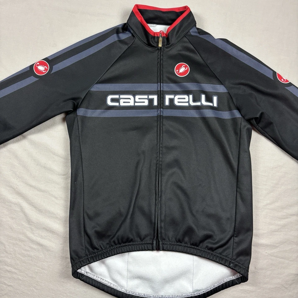 Chaqueta Castelli Passista Softshell Negra Térmica Ciclismo Manga Larga Cremallera Med Foto 2 de 4